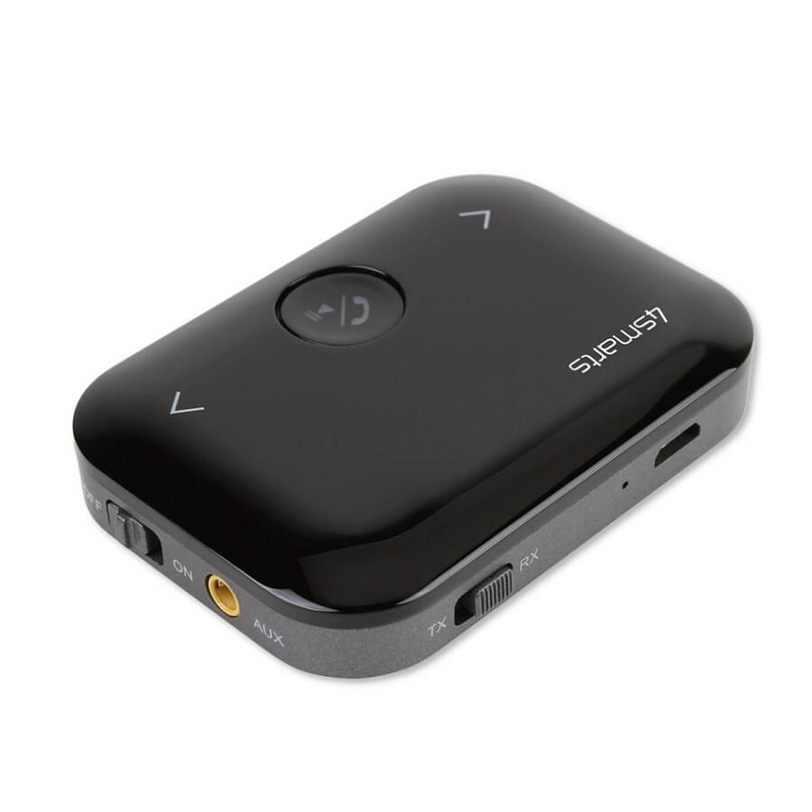 Безжичен Аудио Трансмитер, 4Smarts Bluetooth Adapter, Черен