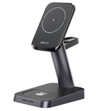 Безжична Станция MagSafe 3в1 за iPhone, Acefast Wireless Charge 15W, Черен (3)
