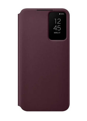 Оригинален Активен Калъф за Samsung S22 Plus Clear View Cover Book Case EF-ZS906CEEGEE, Бордо