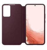 Оригинален Активен Калъф за Samsung S22 Plus Clear View Cover Book Case EF-ZS906CEEGEE, Бордо (3)