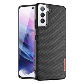Калъф с Текстилен Ефект за Samsung S22, Dux Ducis Fino Case, Черен