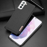 Калъф с Текстилен Ефект за Samsung S22, Dux Ducis Fino Case, Черен (2)