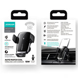 Стойка за Кола с Безжично Зареждане, Joyroom AirVent Holder 15w, Черен (8)