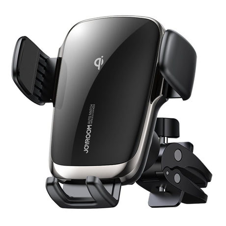 Стойка за Кола с Безжично Зареждане, Joyroom AirVent Holder 15w, Черен