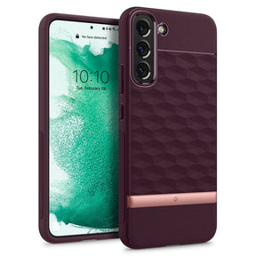 Противоударен Калъф за Samsung S22 Plus, Spigen Caseology Parallax, Бордо
