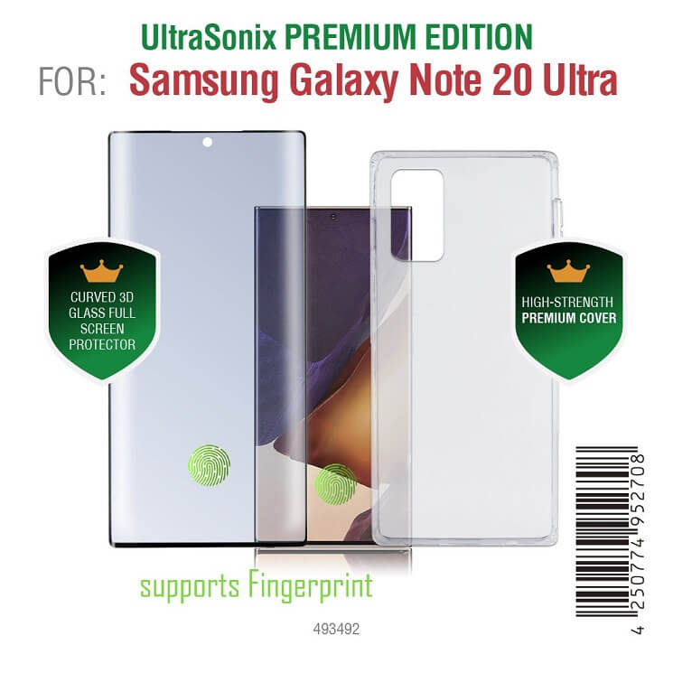 Калъф 360° за Samsung Note 20 Ultra, 4Smarts Premium Set Case, Прозрачен (2)