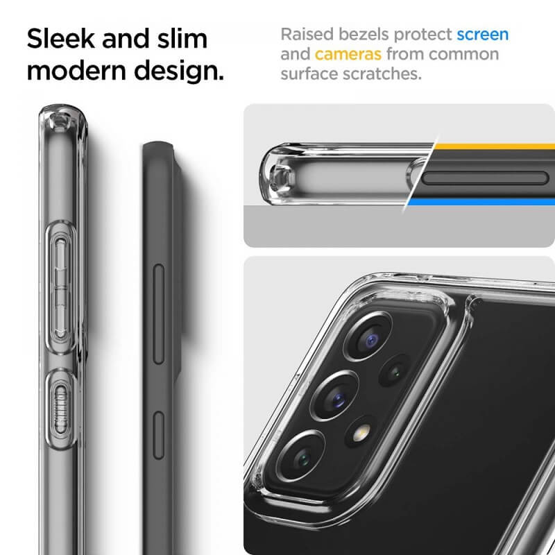Противоударен Калъф за Samsung A53, Spigen Ultra Hybrid Case, Прозрачен (3)