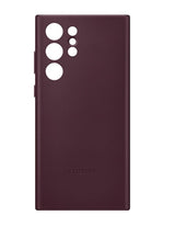 Оригинален Кожен Калъф за Samsung S22 Ultra, Leather Cover Case EF-VS908LE, Бордо (3)