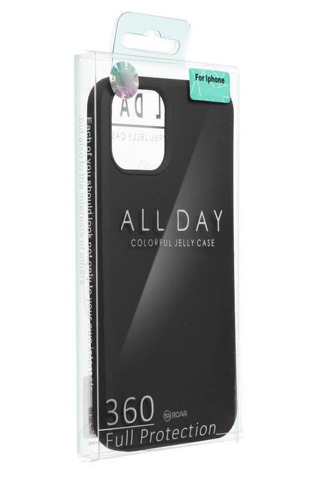 Силиконов Калъф за Huawei Y6 2019, Roar Color Case, Черен (2)