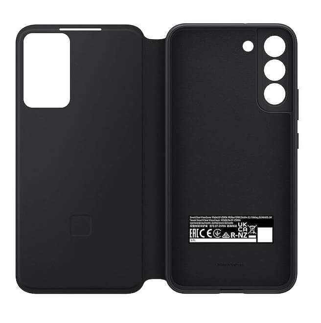 Оригинален Активен Калъф за Samsung S22 Plus Clear View Cover Book Case EF-ZS906CBE, Черен (5)
