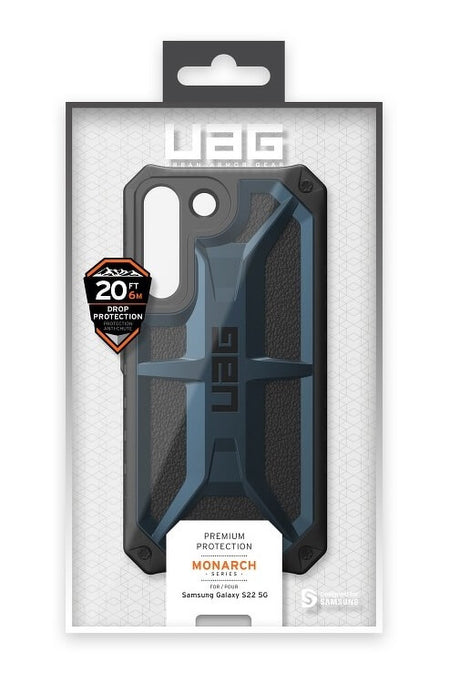 Противоударен Калъф за Samsung S22, UAG Monarch Case, Син (8)