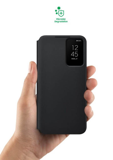 Оригинален Активен Калъф за Samsung S22 Clear View Cover Book Case EF-ZS901CBE, Черен (5)