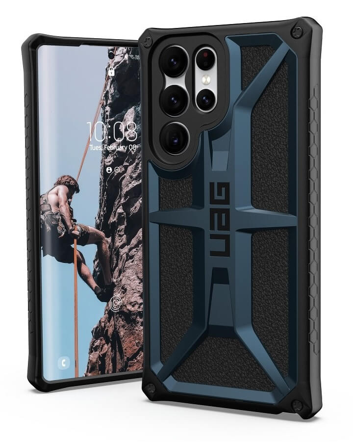Противоударен Калъф за Samsung S22 Ultra, UAG Monarch Case, Син (2)