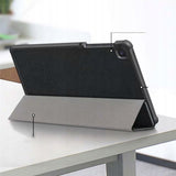 Калъф за Samsung Tab A7 LIte 8.7", Tech-Protect TriFold Leater Case, Черен (3)