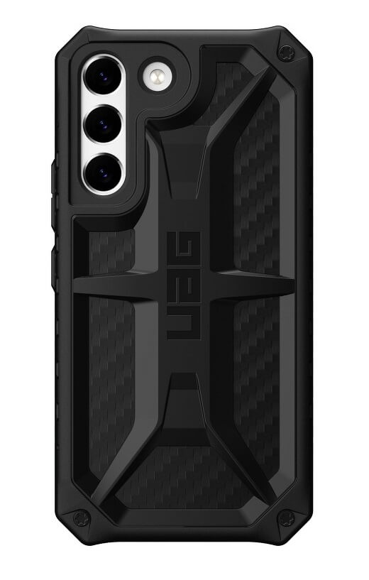 Противоударен Калъф за Samsung S22 Plus, UAG Monarch Carbon Fiber Case, Черен