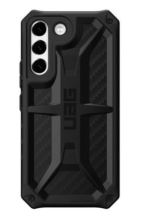 Противоударен Калъф за Samsung S22 Plus, UAG Monarch Carbon Fiber Case, Черен