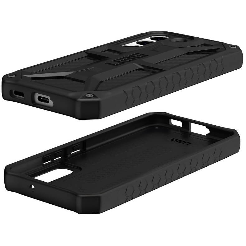 Противоударен Калъф за Samsung S22 Plus, UAG Monarch Carbon Fiber Case, Черен (4)