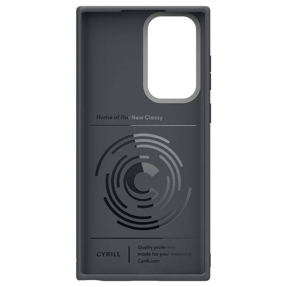 Силиконов Калъф за Samsung S22 Ultra, Spigen Cyrill Brick Color Case, Сив (3)