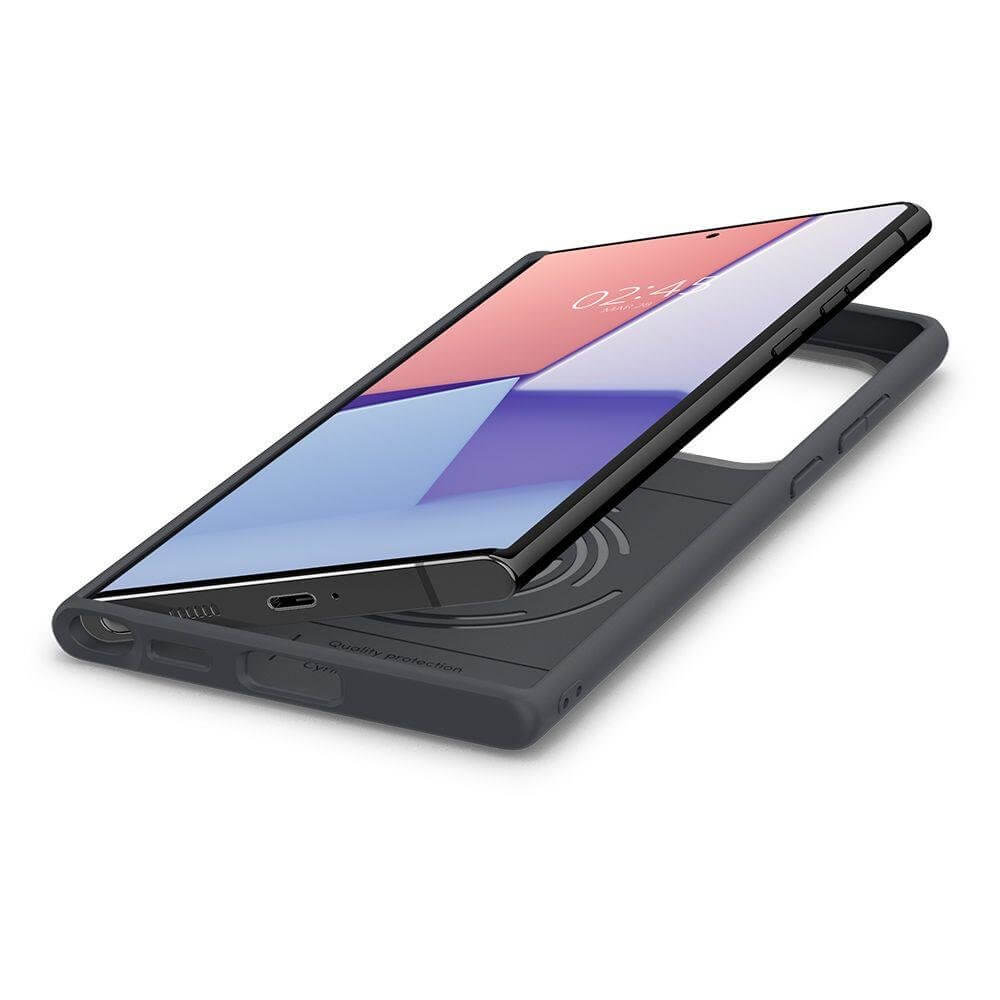 Силиконов Калъф за Samsung S22 Ultra, Spigen Cyrill Brick Color Case, Сив (6)