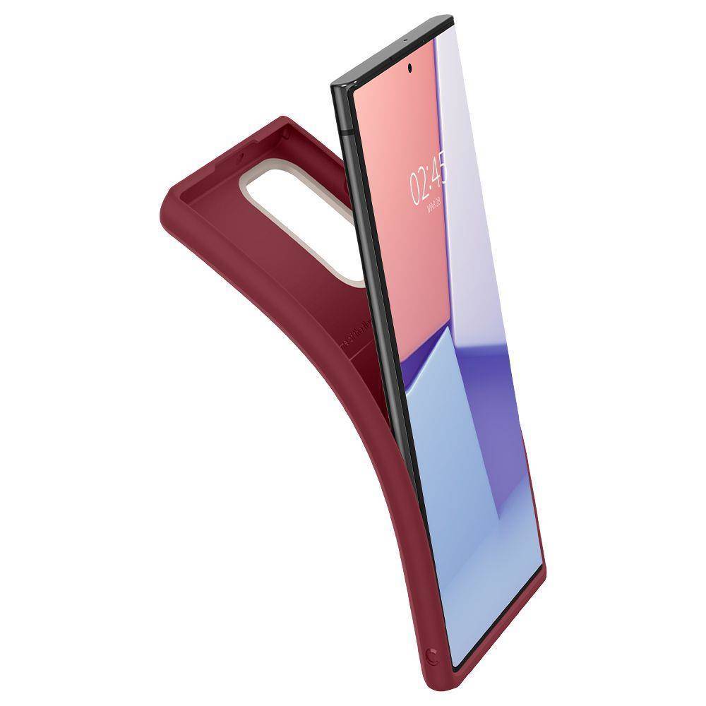 Силиконов Калъф за Samsung S22 Ultra, Spigen Cyrill Brick Color Case, Бордо (5)