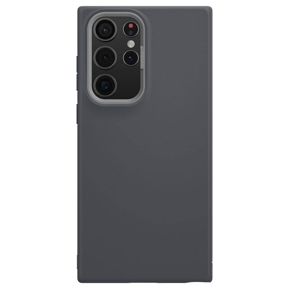 Силиконов Калъф за Samsung S22 Ultra, Spigen Cyrill Brick Color Case, Сив (2)