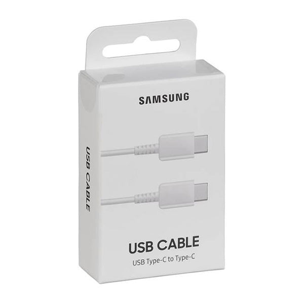 Оригинален USB-C към USB-C Кабел Samsung 1m EP-DA705BWE, Бял
