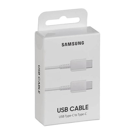 Оригинален USB-C към USB-C Кабел Samsung 1m EP-DA705BWE, Бял