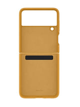 Оригинален Кожен Калъф за Samsung Z Flip 3, Leather Case EF-VF711LYE, Кафяв (6)