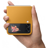 Оригинален Кожен Калъф за Samsung Z Flip 3, Leather Case EF-VF711LYE, Кафяв (2)
