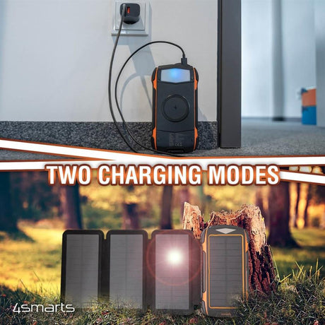Соларна Външна Батерия, 4Smarts Power Bank TitanPack Eco 20000 mAh, Черен (5)