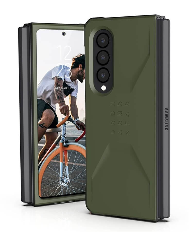 Противоударен Калъф за Samsung Z Fold 3, UAG Civilian Case, Зелен