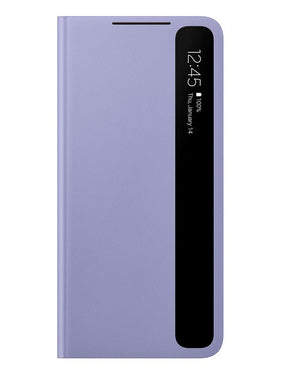 Оригинален Активен Калъф за Samsung S21 FE Smart Clear View Cover Book Case EF-ZG990CVE, Лилав