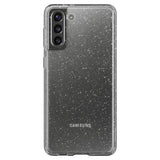Блестящ Калъф за Samsung S21 FE, Spigen Liquid Crystal Glitter Quartz Case, Прозрачен (5)