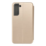 Кожен Калъф за Samsung S22 Plus, Forcell Elegance Book Case, Златист (3)