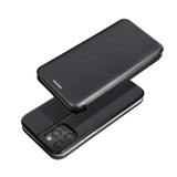 Кожен Калъф за Samsung S22 Ultra, Forcell Elegance Book Case, Черен (5)