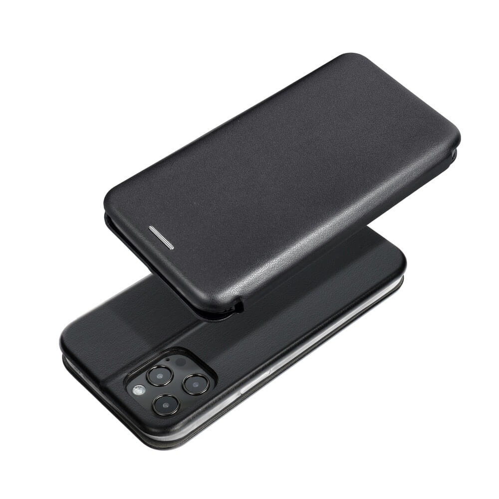 Кожен Калъф за Samsung S21 FE, Forcell Elegance Book Case, Черен (5)