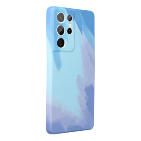Силиконов Калъф за Samsung S21 Ultra, Printing Pop Case, Син