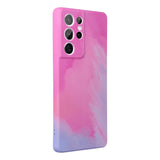 Силиконов Калъф за Samsung S21 Ultra, Printing Pop Case, Розов