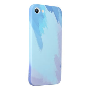 Силиконов Калъф за iPhone SE 2022/2020 8/7, Printing Pop Case, Син