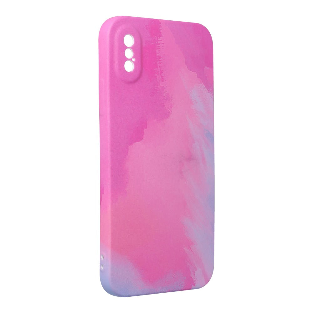 Силиконов Калъф за iPhone XS/X, Printing Pop Case, Розов