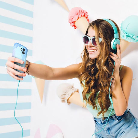 Силиконов Калъф за iPhone 13 Pro, Printing Pop Case, Син (7)