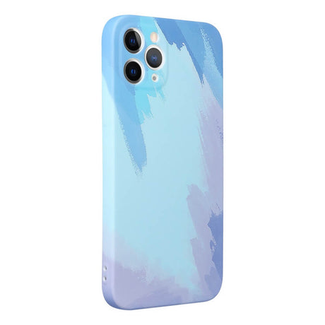 Силиконов Калъф за iPhone 13 Pro Max, Printing Pop Case, Син