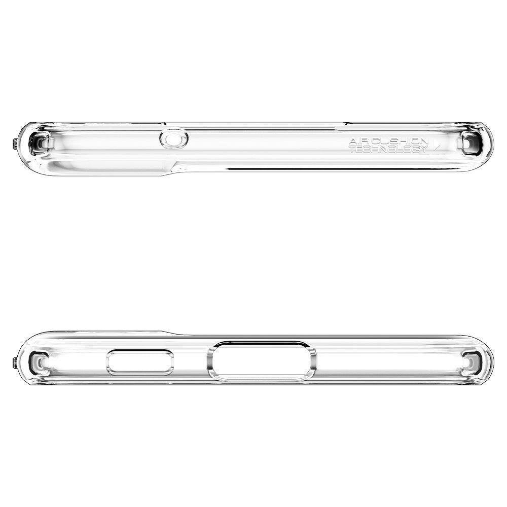 Противоударен Силиконов Калъф за Samsung S21 FE, Spigen Liquid Crystal Case, Прозрачен (6)