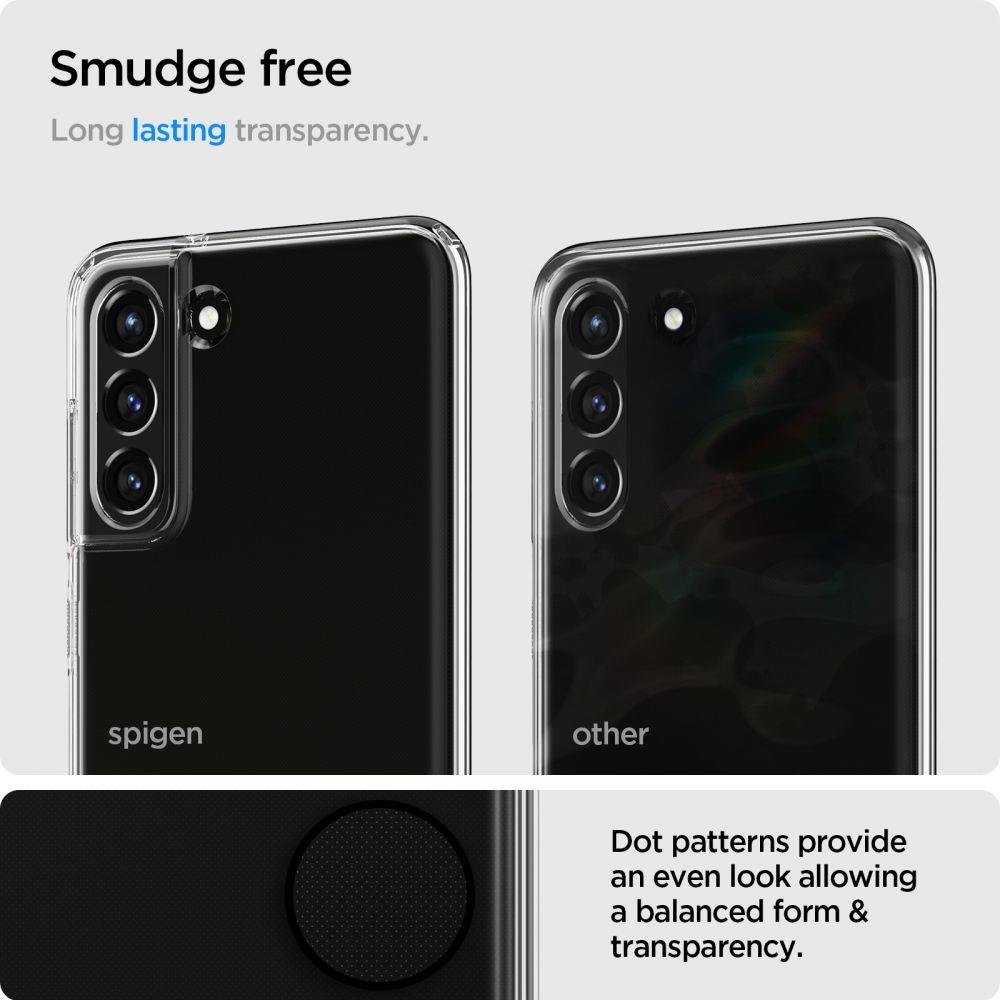 Противоударен Силиконов Калъф за Samsung S21 FE, Spigen Liquid Crystal Case, Прозрачен (7)