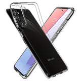 Противоударен Силиконов Калъф за Samsung S21 FE, Spigen Liquid Crystal Case, Прозрачен (2)