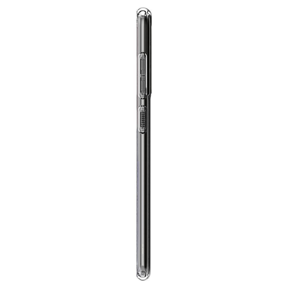 Противоударен Силиконов Калъф за Samsung S21 FE, Spigen Liquid Crystal Case, Прозрачен (5)