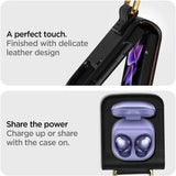 Кожен Калъф с Каишка за Samsung Z Flip 3, Spigen Lienar Case, Черен (4)
