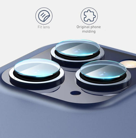 Удароустойчив Протектор за Камерата на iPhone 13 Pro Max, Bestsuit Flexy Cam Glass, Прозрачен (2)