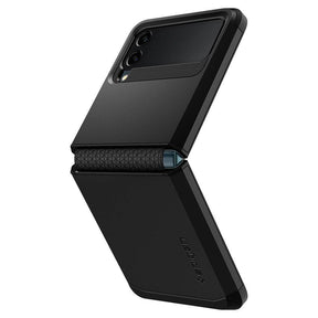 Противоударен Калъф за Samsung Z Flip 3, Spigen Tough Armor Case, Черен