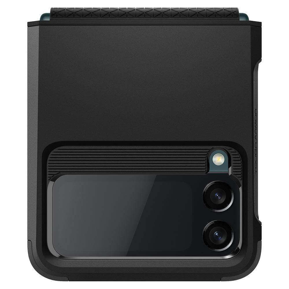 Противоударен Калъф за Samsung Z Flip 3, Spigen Tough Armor Case, Черен (6)